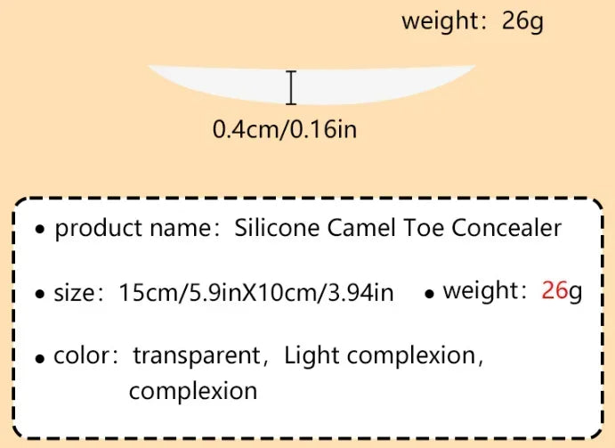 Women Invisible Concealer Panties Silicone Reusable for Swimsuit Underwear Camel Toe Leggings Privacy Stickiness Self-Adhesive
