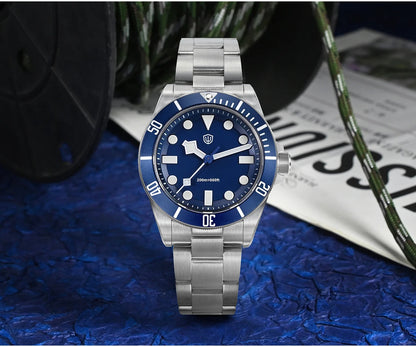 Watchdives WD1969 Pro Watch VH31 Sweep Seconds Quartz Movement Waterproof BGW9 Luminous Sapphire Glass 38mm Vintage Men Watches