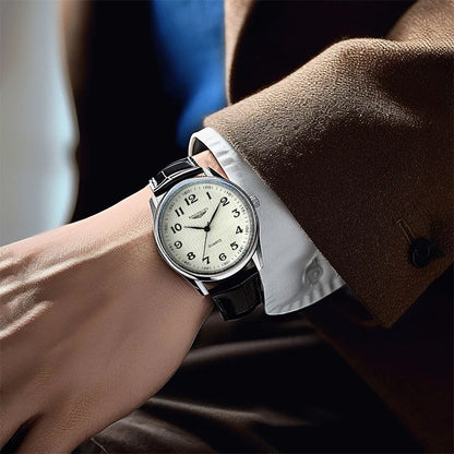2026 Man Wristwatch Luxury Business Waterproof Men Watch For Men Quartz Clock Leather Men's Watches reloj+Box Men's Gift