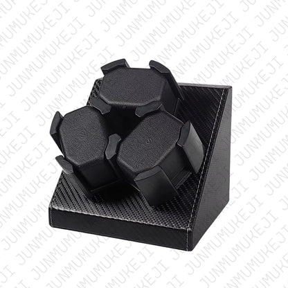 Watch Winder for Automatic Watches Box 3 Watches PU Leather Rotating Storage Display Automatic Winding Universal USB Power 5V1A