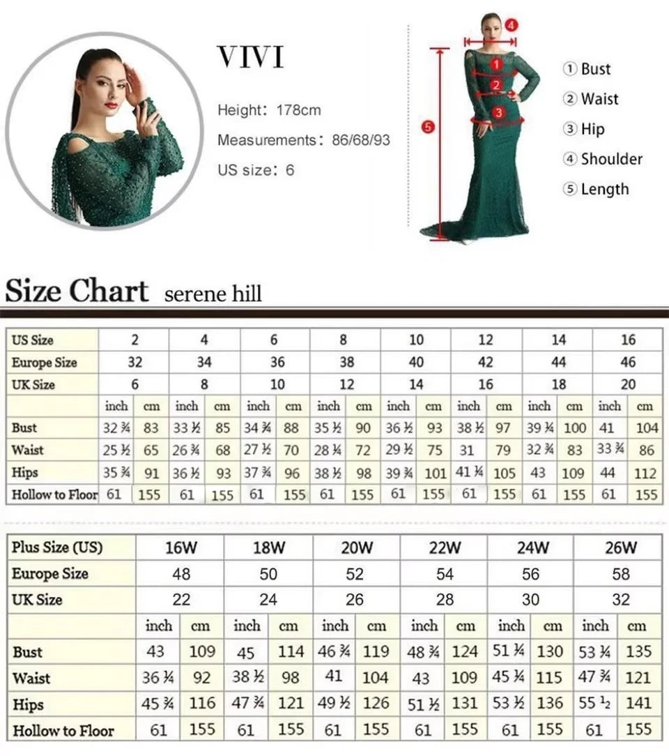 Serene Hill 2025 Turquoise Mermaid Evening Dresses Gowns With Beaded  Cape For Women's Wedding Party LA72168A Customized