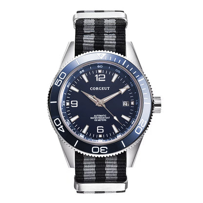 Luxury Corgeut Automatic Mens Watches Ceramic 10bar Swim Stainless Steel NH35A Watch Men Mechanical Wristwatch Relogio Masculino