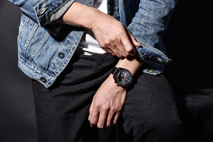 PAGANI DESIGN 2024 New Moon back Men's Watches Luxury VK63 Quartz Watch Men Sports Chronograp AR Sapphire glass Wrist watch Men
