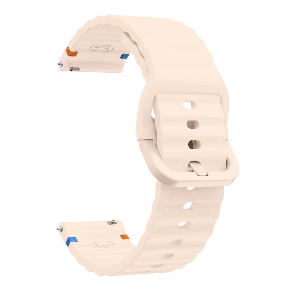 22mm Watch Strap For Xiaomi Watch 2 Pro S4 sport S3 S2 S1 Active/Mi Watch color 2 Smartwatch Watches Band Silicone Wave Bracelet