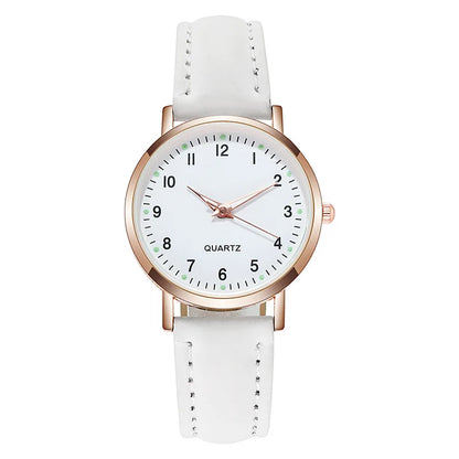 Fashion  Luminous  Leather Strap Wristwatch Women Small Dial Quartz Watch Ladies Clock Gift Relojes Para Mujer Dropshipping