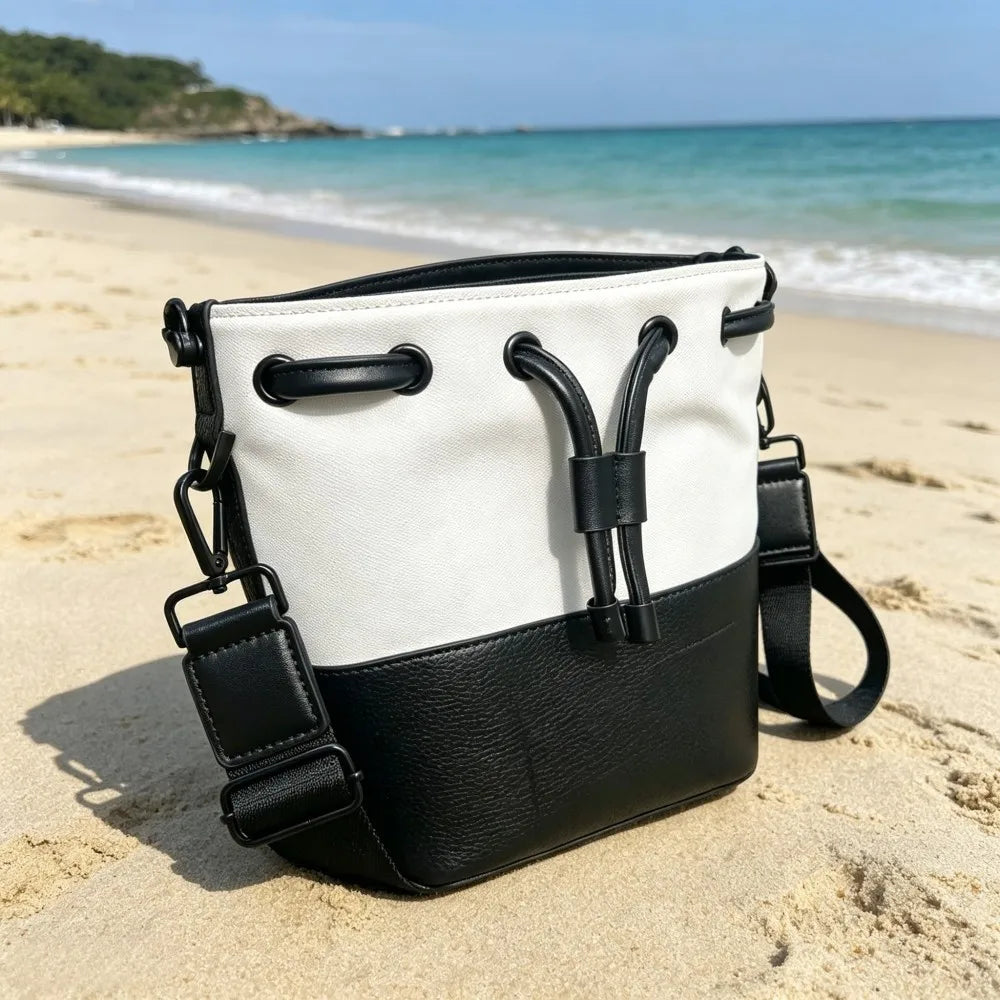 Golf Bucket Bag, Lightweight Fashion Casual Handbag, Portable Single Shoulder Crossbody Pouch for Golf Daily Use