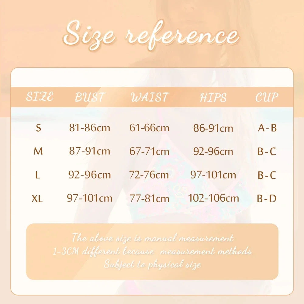 Lace Fabric Three-pieces Swimsuit Set With Sarong Bikini Inspired Women's Swimwear Beachwear Bathing Suit Vacay Outfit Biquini