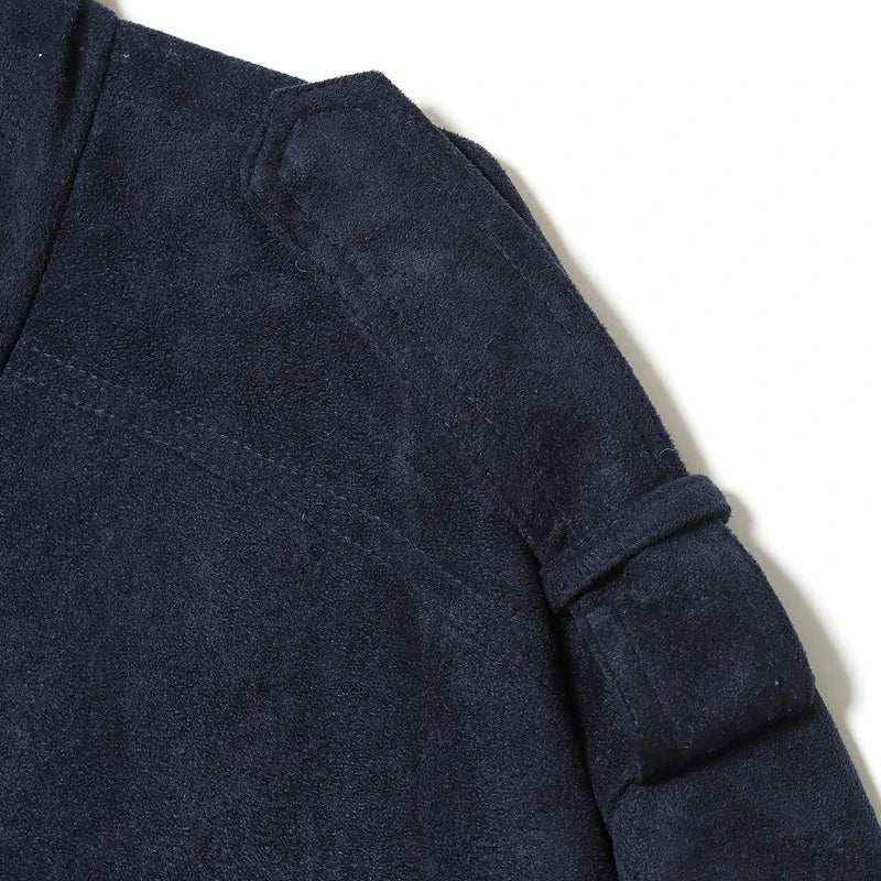 HXAO New Arrival Suede Jacket Women's Jackets Autumn Darkgrey Khaki Bomber Jacket Chic Zip Up Long Sleeve Coat Fashion Outerwear