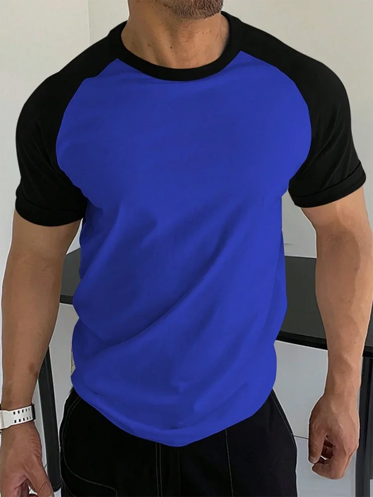 Summer Outdoor Sports Loose Comfortable Men's T-shirt Fitness Exercise Fashion Men's Short-sleeved Top Daily Street Men's T-shir
