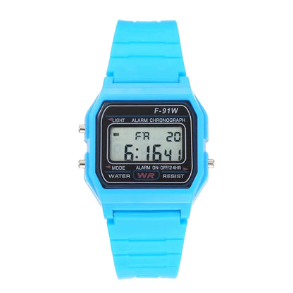 F-91W LED Electronic Watches for Women Men Waterproof Children's Led Sports Watch
