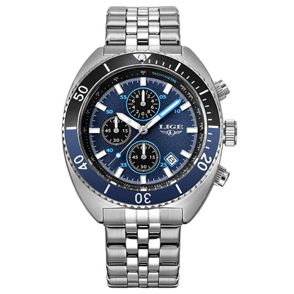 LIGE New Business Luxury Watches Men Top Quality Fashion Quartz Wristwatches Male 30M Waterproof Casual Mens Watch Gifts Reloj