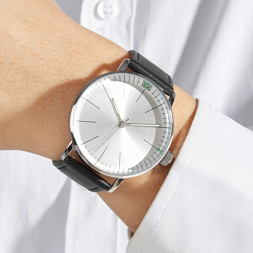 Vintage Mechanical Watches Men Minimalist Dial Automatic Wristwatch Man Hat Glass Drop Shipping Timepieces