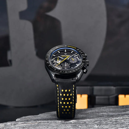PAGANI DESIGN 2024 New Moon back Men's Watches Luxury VK63 Quartz Watch Men Sports Chronograp AR Sapphire glass Wrist watch Men