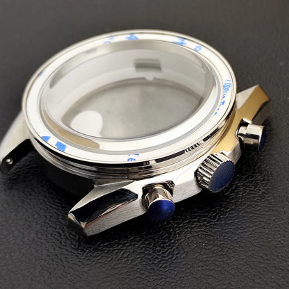 39.7mm Case Watches Metal Case Fits VK63 Movement Accessories Sapphire Glass Equipped With Bezel And Strap VK63 Dial