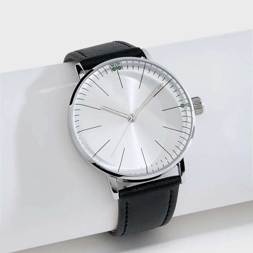 Vintage Mechanical Watches Men Minimalist Dial Automatic Wristwatch Man Hat Glass Drop Shipping Timepieces
