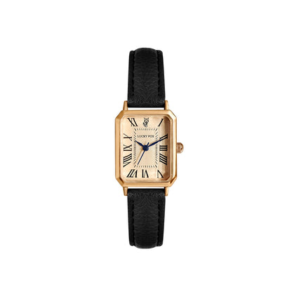 Fashion Retro Digital Dial Casual Watches Square Leather Strap Fashionable Clock Quartz Wristwatch for Women Gift