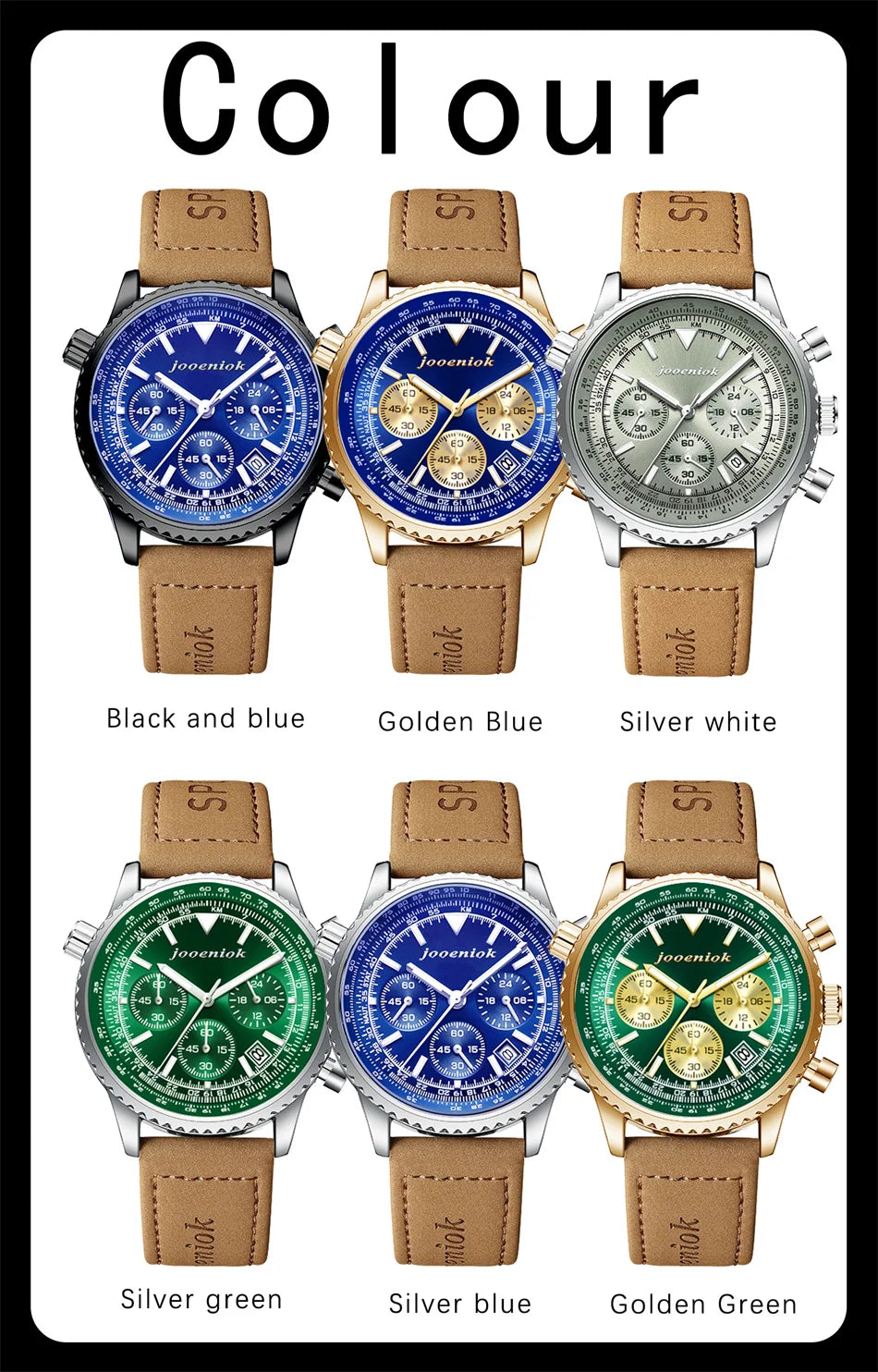 2026 New Top Luxury Man Wristwatch Sport Fashion Leather Quartz Watch For Men Chronograph Date Waterproof Luminous Men's Watches