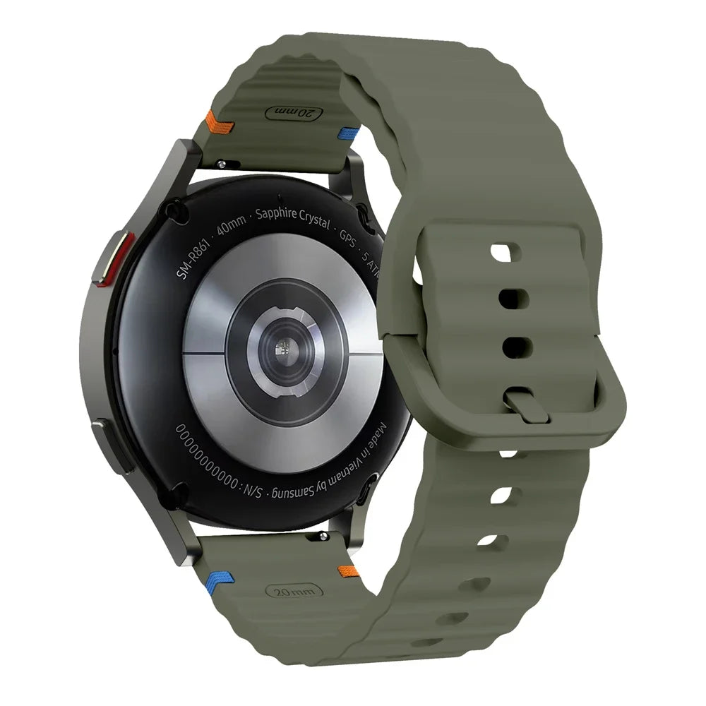 22mm Watch Strap For Xiaomi Watch 2 Pro S4 sport S3 S2 S1 Active/Mi Watch color 2 Smartwatch Watches Band Silicone Wave Bracelet