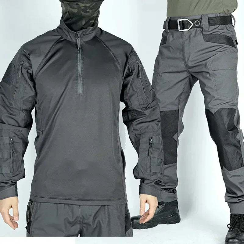 Tactical Suit Men Airsoft Hunting Clothes Paintball Military Uniform Assault Hiking Shirts Special Forces Sets Outdoor Pants