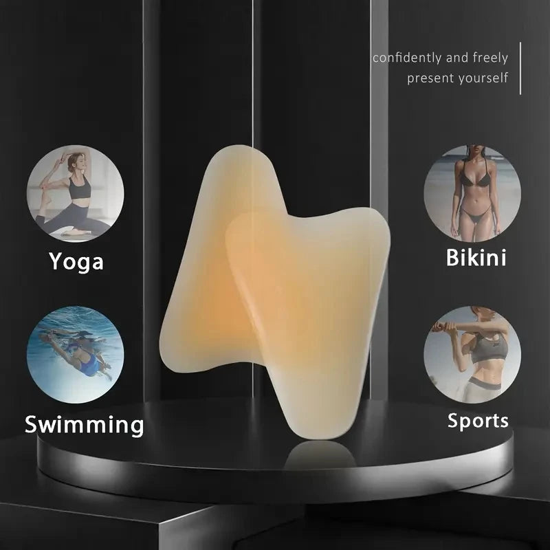 Women Invisible Concealer Panties Silicone Reusable for Swimsuit Underwear Camel Toe Leggings Privacy Stickiness Self-Adhesive