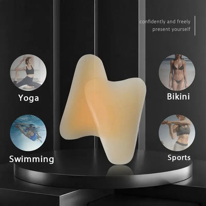 Women Invisible Concealer Panties Silicone Reusable for Swimsuit Underwear Camel Toe Leggings Privacy Stickiness Self-Adhesive
