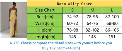 Lady Sexy Strapless Split Solid Pleated Dress Women Chic Backless High Waist Off-shoulder Dresses 2026 New Evening Party Gowns