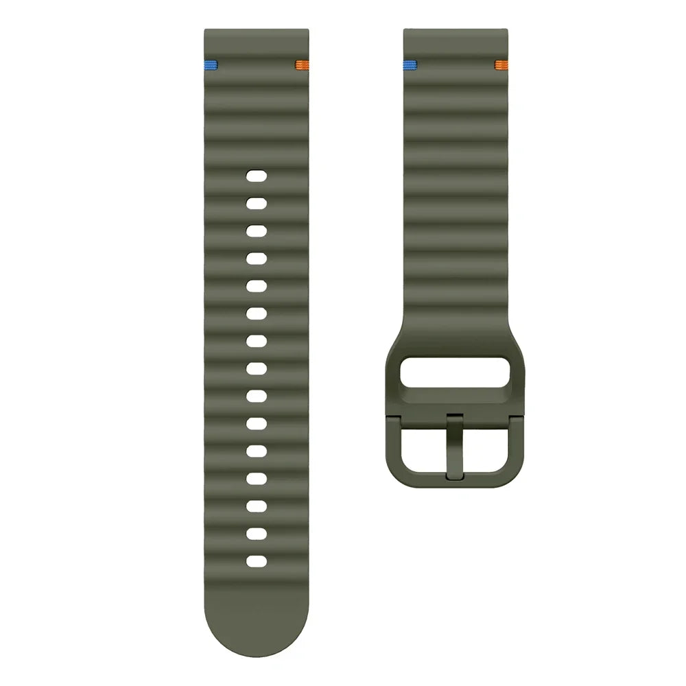 22mm Watch Strap For Xiaomi Watch 2 Pro S4 sport S3 S2 S1 Active/Mi Watch color 2 Smartwatch Watches Band Silicone Wave Bracelet