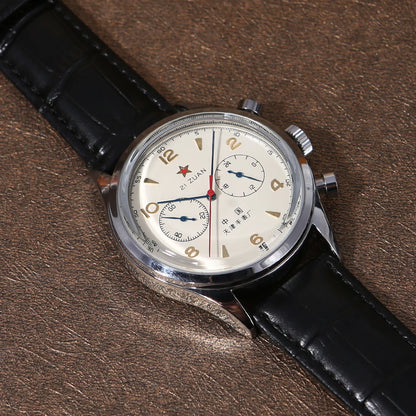 Men's watches 1963 pilot watch 42mm waterproof retro quartz chronograph