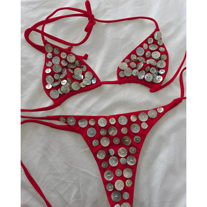 Push Up Bikinis 2025 New Sexy Women Swimsuit Swimwear Female Micro Bikini Set Biquini Bathing Suit Swimming Suits Beachwear