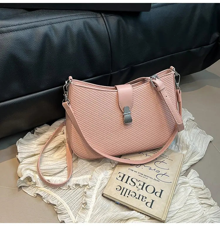 Large Capacity Diaper Bag For Women High-End Minimalist Leather Backpack Stylish Casual Unique Design Commuter