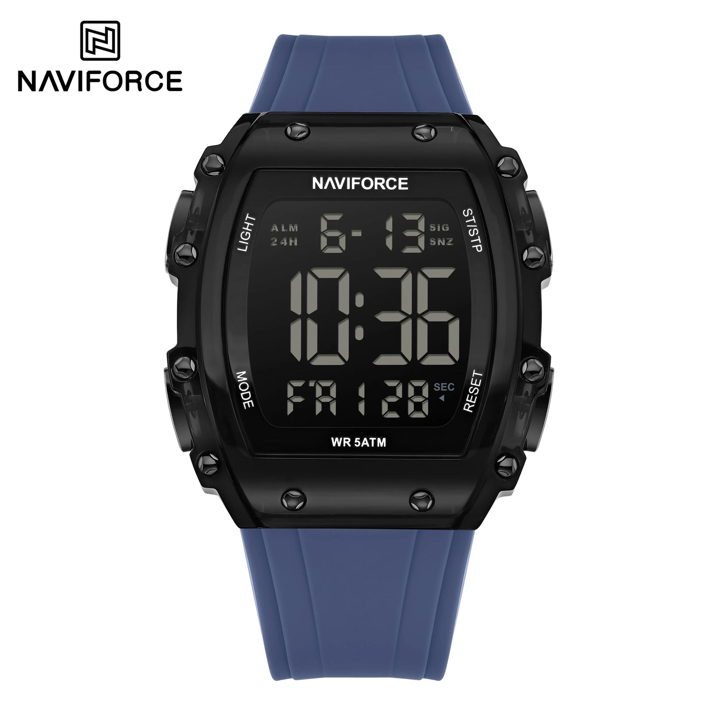 NAVIFORCE Fashion Student Watches Electronic LED Digital Watch for Men Watch Waterproof Sport Multifunctional Alarm Clock Man