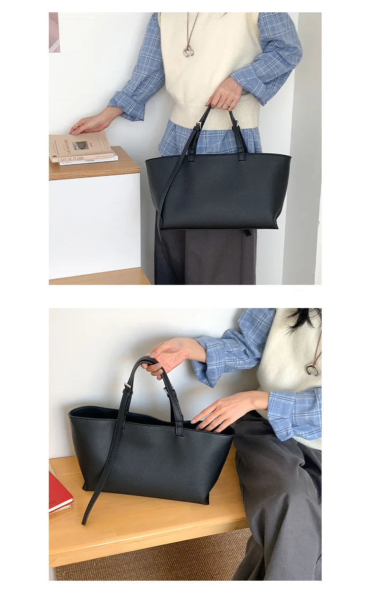 Casual Soft Tote Women Bag PU Leather Shoulder Bags for Women 2026 NEW High Quality Handbags and Purses Large Shopper Purses