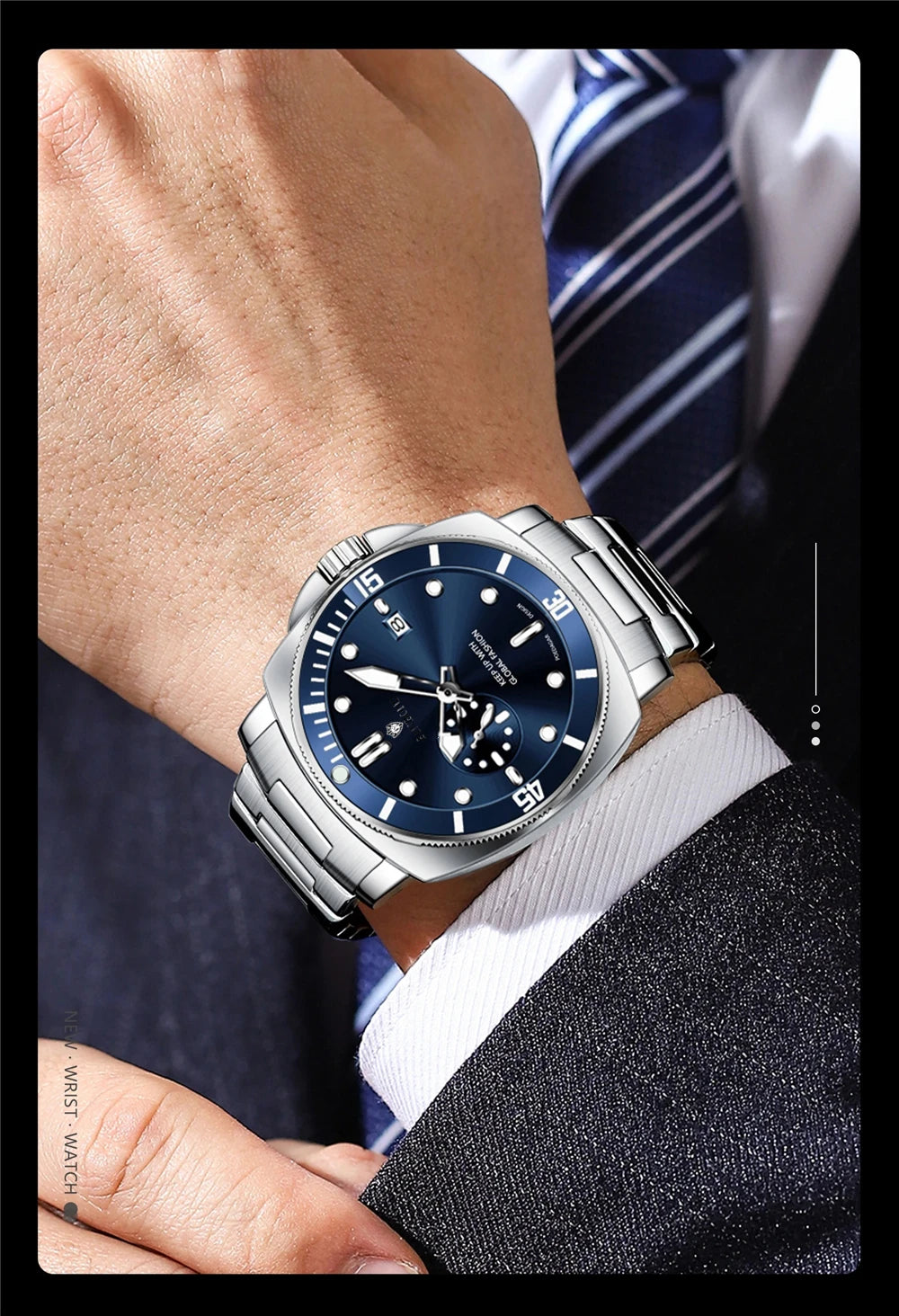 New Gifts Watches For Man Luxury Brand Mens Fashion Quartz Wristwatches Automatic Watch Men Sports Chornograph Digital Clock