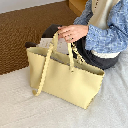 Casual Soft Tote Women Bag PU Leather Shoulder Bags for Women 2026 NEW High Quality Handbags and Purses Large Shopper Purses