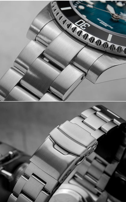 ADDIESDIVE 41MM Sunburst Automatic Mechanical Watches Japan 8215 AD2536 reloj hombre Luminous Sapphire Crystal Diver Men's Watch