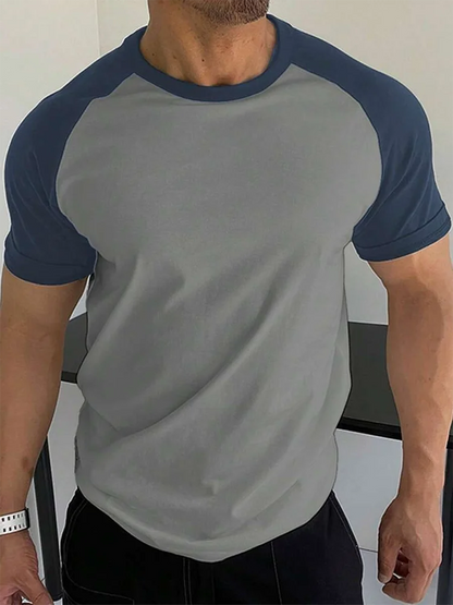 Summer Outdoor Sports Loose Comfortable Men's T-shirt Fitness Exercise Fashion Men's Short-sleeved Top Daily Street Men's T-shir