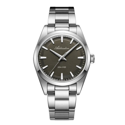 ADDIESDIVE Hot Sale AD2066 Mens Watch 36mm Bubble Mirror Glass Mint Green Quartz Watches Waterproof Luxury Stainless Steel Clock