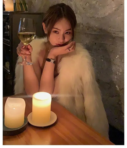 Faux Fur Coat Womens Clothing 2026 New Fashion Casual Imitation Fox Fur Coat Female  Short Loose Comfortable Winter Jacket