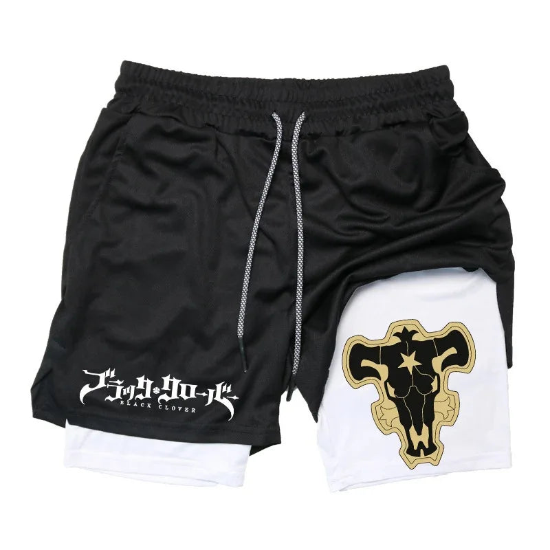 New Running Shorts Men Gym Sports Shorts 2 In 1 Quick Drying Workout Training Gym Fitness Jogging Short Pants Summer