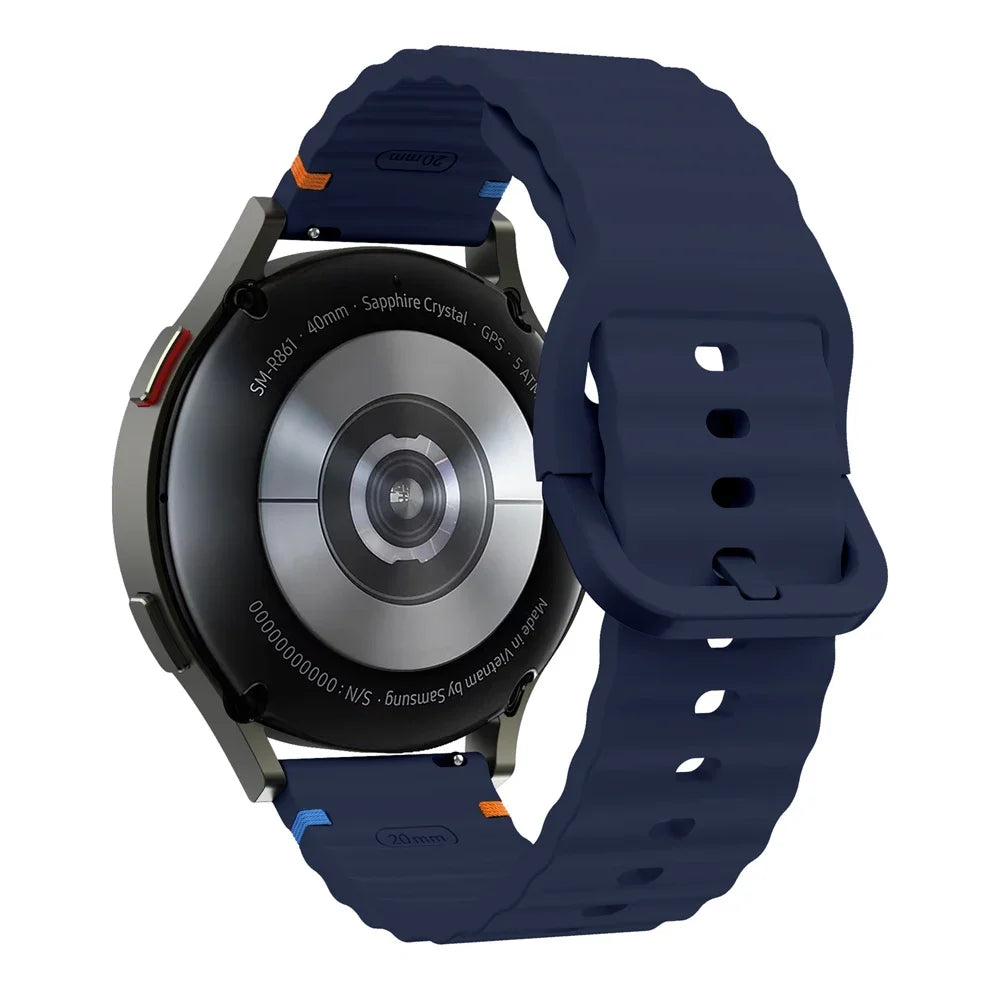 22mm Watch Strap For Xiaomi Watch 2 Pro S4 sport S3 S2 S1 Active/Mi Watch color 2 Smartwatch Watches Band Silicone Wave Bracelet
