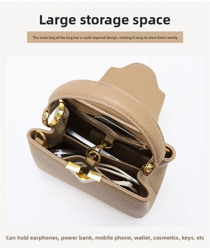 Women's handbag, new fashion versatile bucket bag, high-end bag, large-capacity commuter crossbody bag for women