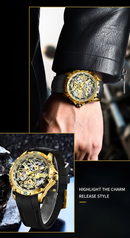 LIGE Top Luxury Automatic Watch For Men Mechanical Watches Men Sports Waterproof Stainless Steel Men Watch Reloj Hombre
