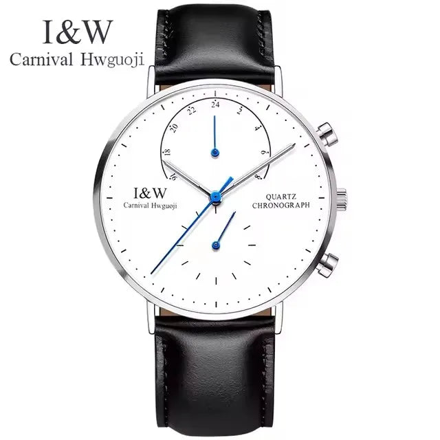 Carnival Brand Luxury Watches for Man Fashion Waterproof Rose Gold Silver Military Clock Men Quartz Wristwatches Reloj Hombre