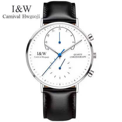 Carnival Brand Luxury Watches for Man Fashion Waterproof Rose Gold Silver Military Clock Men Quartz Wristwatches Reloj Hombre