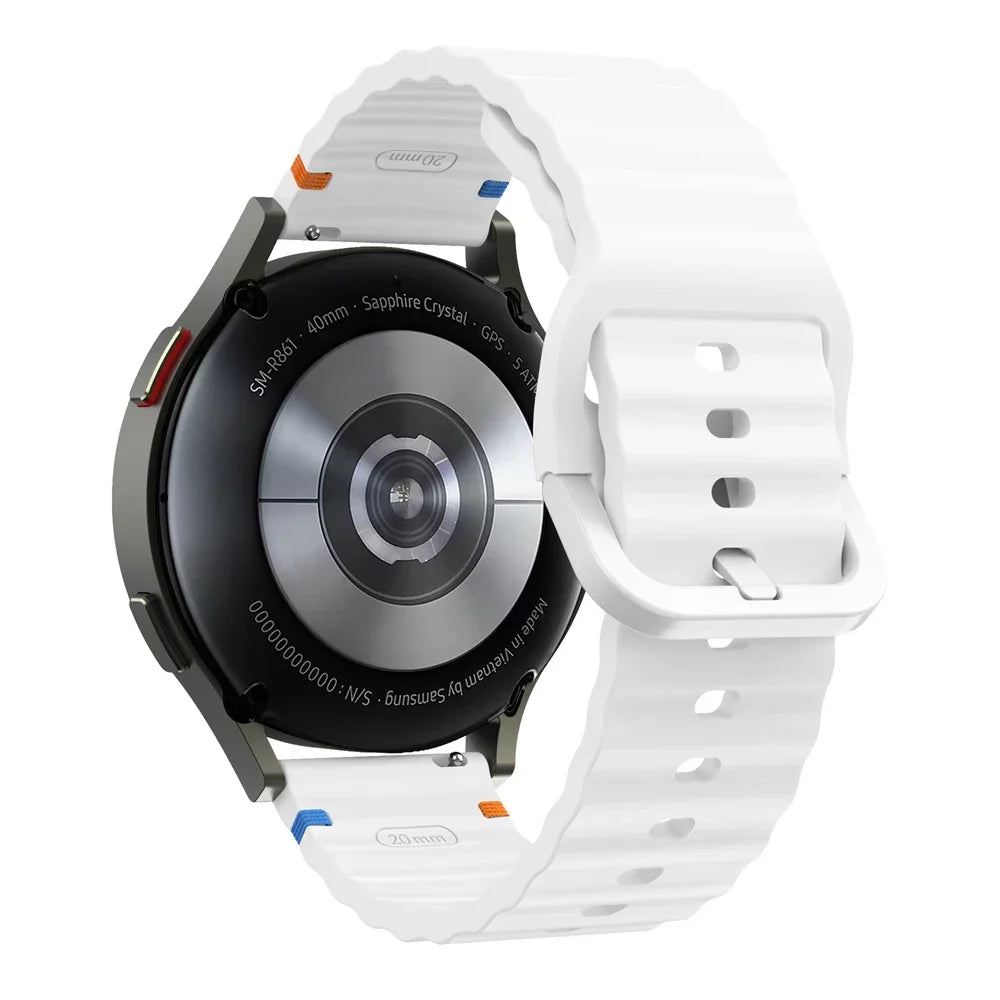 22mm Watch Strap For Xiaomi Watch 2 Pro S4 sport S3 S2 S1 Active/Mi Watch color 2 Smartwatch Watches Band Silicone Wave Bracelet