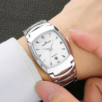 Men Quartz Watches Original High-end Luxury Waterproof Men's Watch Wristwatch Stainless Steel Fashion Business Date Clock Male