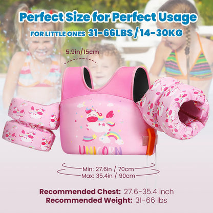Kids Life Vest Children's Swimming Arm Float Whistle Child Lifejacket Swimsuit Foam Safety Swimming Pool Accessories for kayak