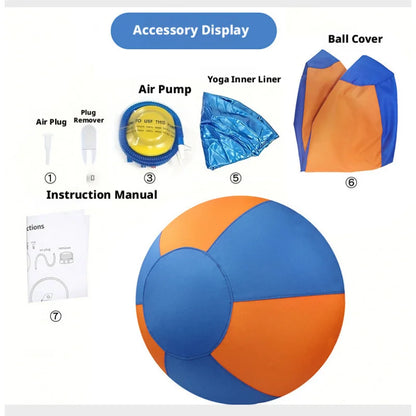 Pet outdoor dog toy, large fabric-covered interactive ball, self-entertainment boredom-relief ball, inflatable training ball