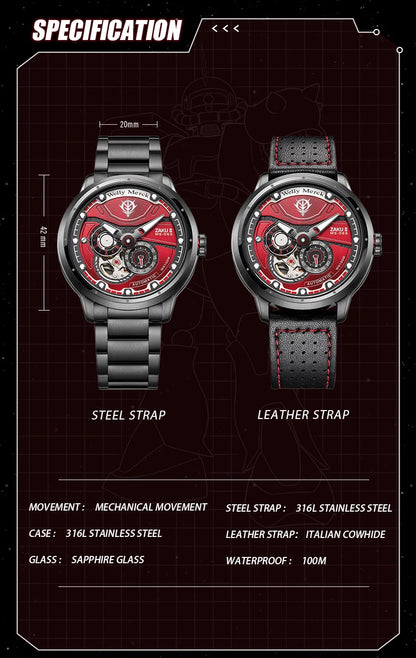 WM Watch Automatic Mechanical Watches Man Stainless Steel Waterproof MIYOTA 82S7 Limited Edition Welly Merck Watch Joint Series