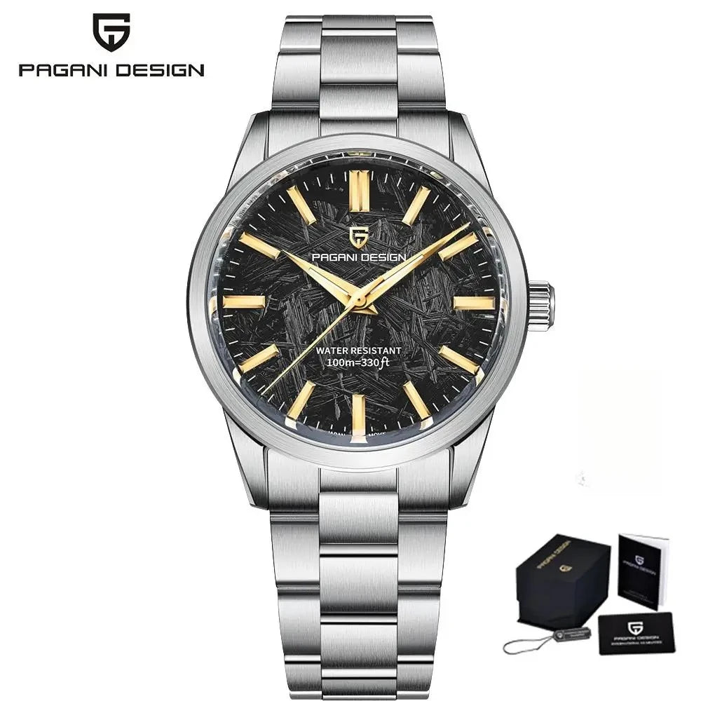 PAGANI DESIGN Design Brand 1734 Men's Quartz Watch Luxury TMI VH31 Movement Sapphire Glass Stainless Steel Watches for Man